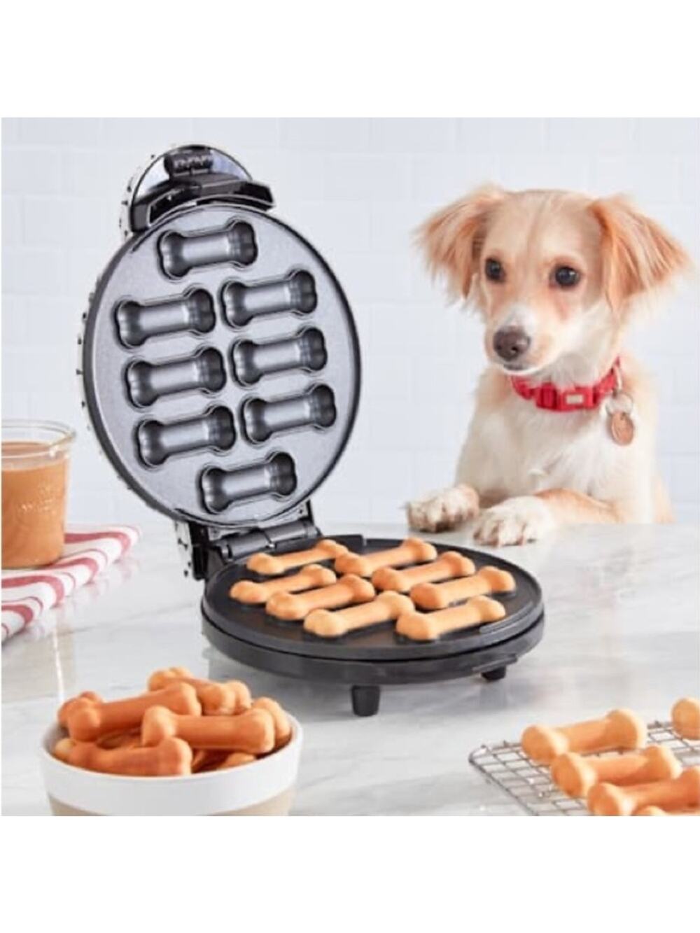 The Dash Express Dog Treat Maker 8 Bones Each Bake NEW